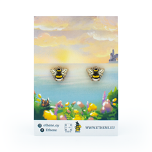 Lataa kuva Galleria-katseluun, ETHENE | KIMALAINEN-nappikorvakorut