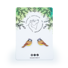 Lataa kuva Galleria-katseluun, LUONTO | TÖYHTÖTIAINEN-nappikorvakorut