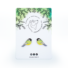 Lataa kuva Galleria-katseluun, LUONTO | TALITIAINEN-nappikorvakorut