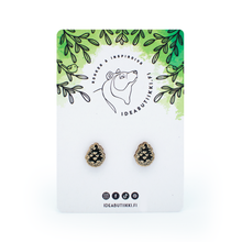 Lataa kuva Galleria-katseluun, LUONTO | KÄPY-nappikorvakorut