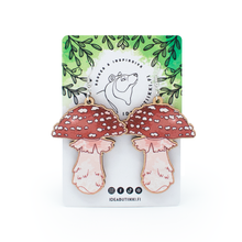 Lataa kuva Galleria-katseluun, LUONTO | KÄRPÄSSIENI-korvakorut