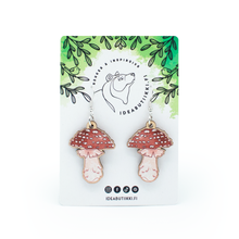 Lataa kuva Galleria-katseluun, LUONTO | KÄRPÄSSIENI-korvakorut