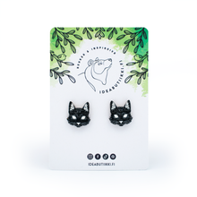 Lataa kuva Galleria-katseluun, MYTOLOGIA | KISSA-nappikorvakorut