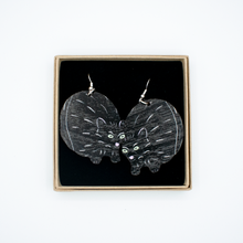 Lataa kuva Galleria-katseluun, PAIKU DESIGN | MUSTA KISSA-korvakorut