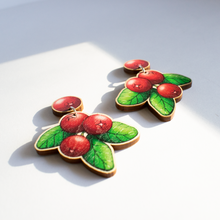 Lataa kuva Galleria-katseluun, LUONTO | PUOLUKKA-korvakorut