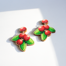 Lataa kuva Galleria-katseluun, LUONTO | PUOLUKKA-korvakorut