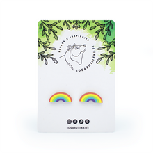 Lataa kuva Galleria-katseluun, SATEENKAARI-nappikorvakorut