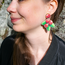 Lataa kuva Galleria-katseluun, LUONTO | PUOLUKKA-korvakorut